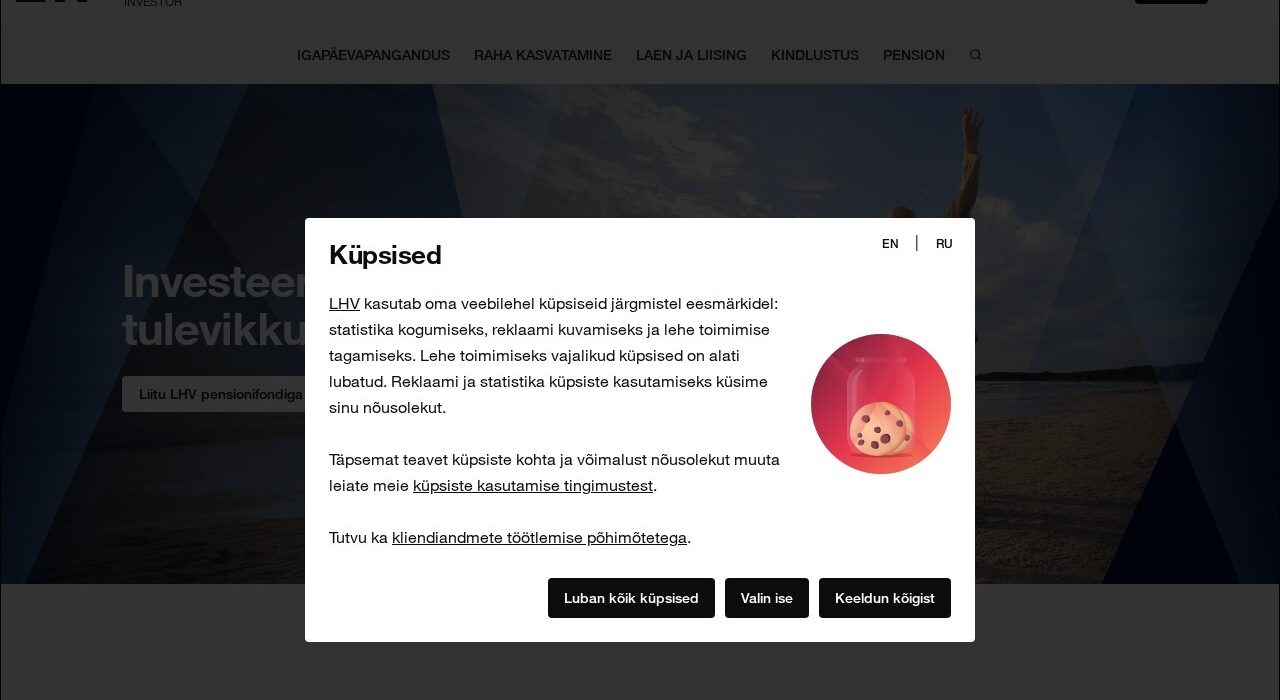 LHV investeerimiskonto ülevaade 2026 — kohalik maakler